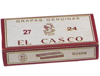 AGRAFES EL CASCO GALVANIZADOS, CAIXA 1000 - N. 27 EMB. 10CX.